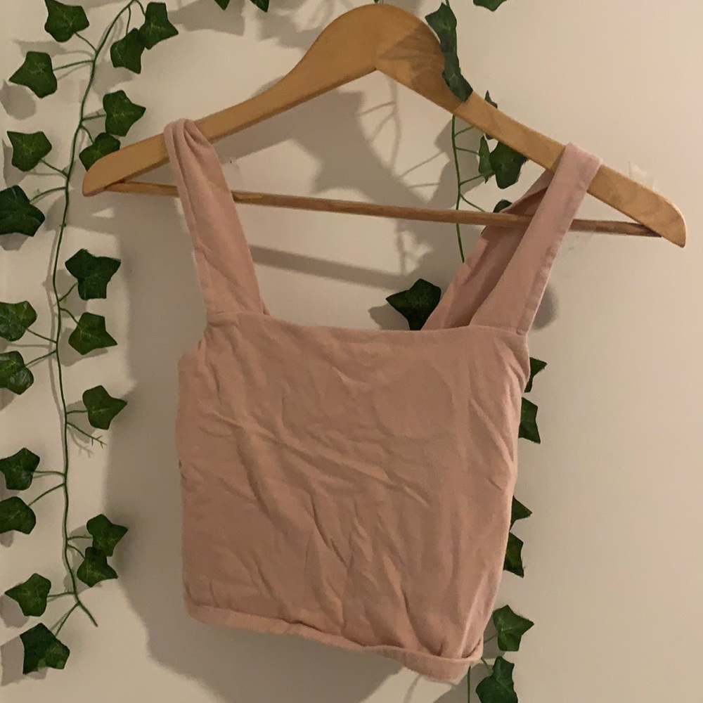 Light pink crop top